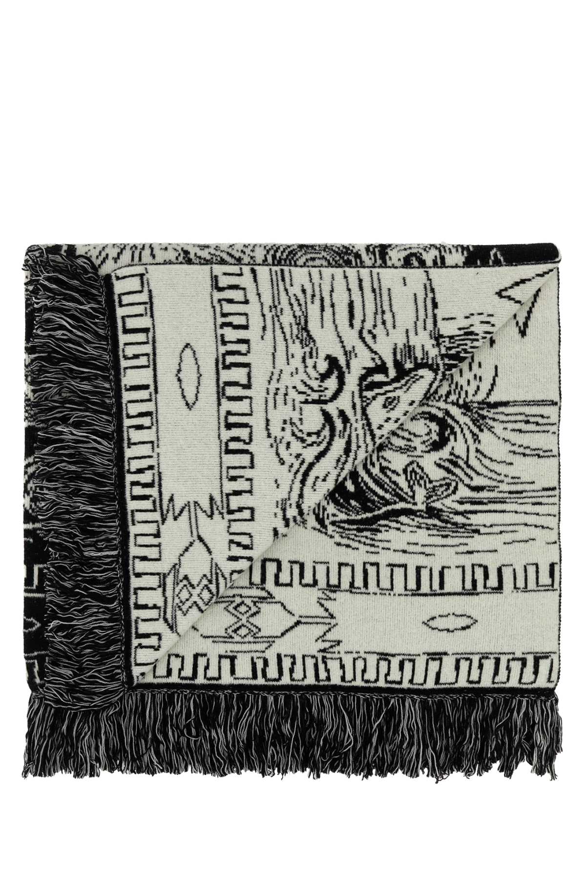 Alanui Men Embroidered Wool Blend Antarctic Expedition Blanket