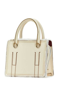 DENTRO Dentro Women Ivory Leather Mini Otto Handbag