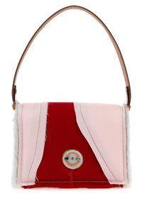 DENTRO Dentro Women Multicolor Satin And Leather Mirim Handbag