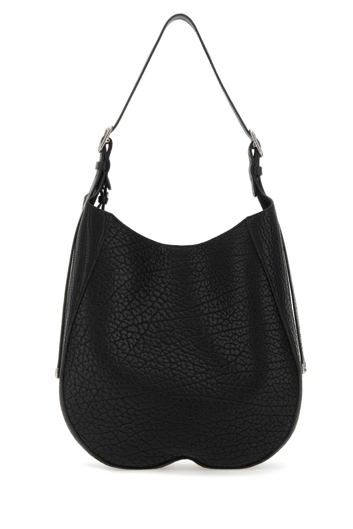 BURBERRY Burberry Women Black Leather Medium Chess Shoulder Bag