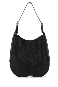 BURBERRY Burberry Women Black Leather Medium Chess Shoulder Bag