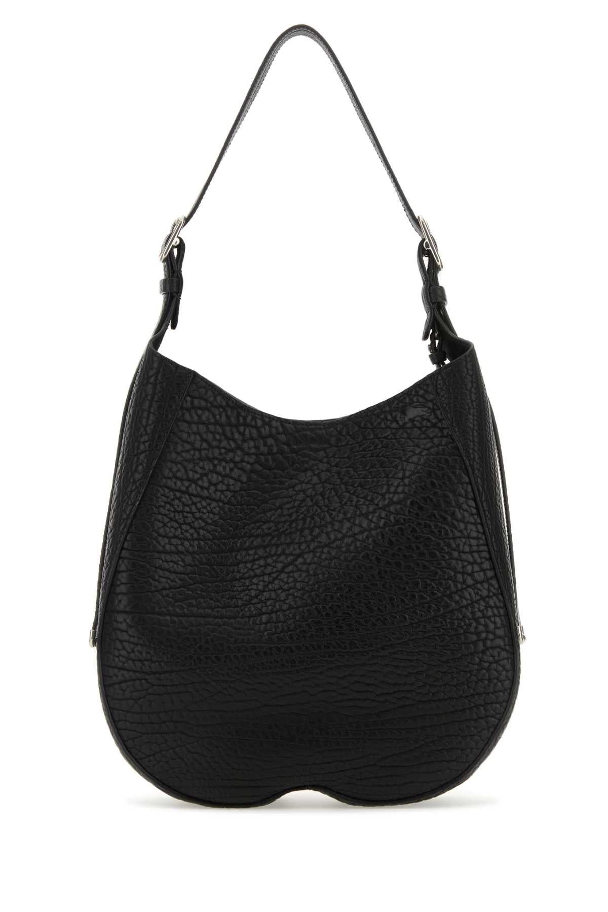 BURBERRY Burberry Women Black Leather Medium Chess Shoulder Bag