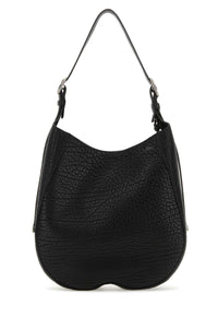 BURBERRY Burberry Women Black Leather Medium Chess Shoulder Bag