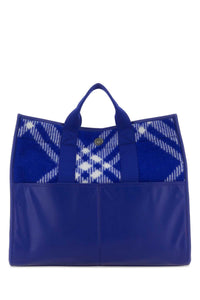Burberry Men Embroidered Fabric Knight Shopping Bag
