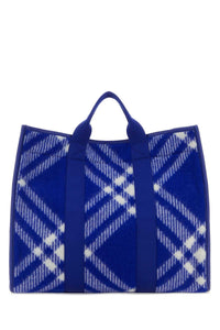 Burberry Men Embroidered Fabric Knight Shopping Bag