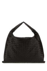 BOTTEGA VENETA Bottega Veneta Women Dark Brown Leather Hop Shoulder Bag