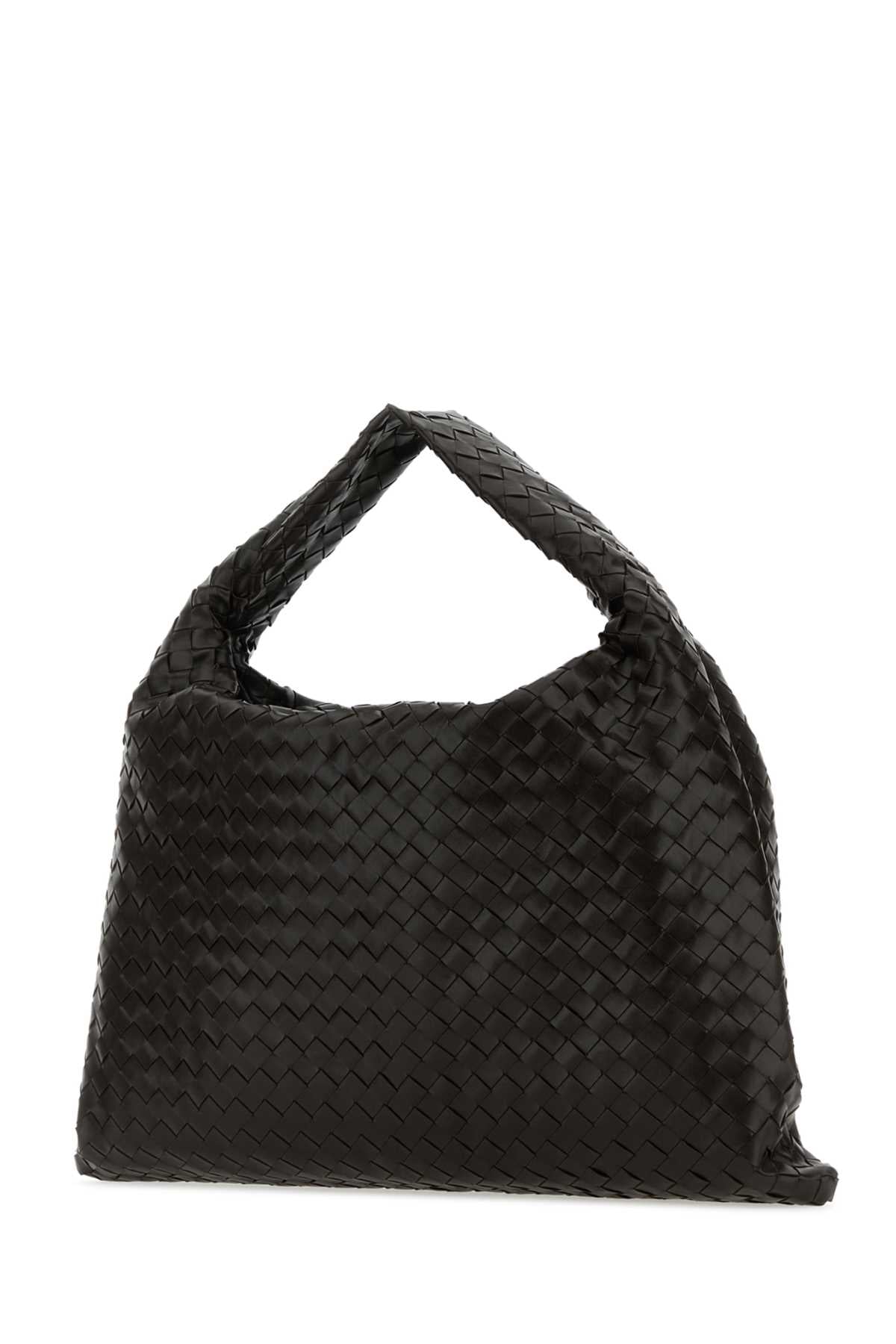 BOTTEGA VENETA Bottega Veneta Women Dark Brown Leather Hop Shoulder Bag