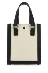 A.P.C. Unisex Two-Tone Canvas And Leather Camille 2.0 Mini Handbag