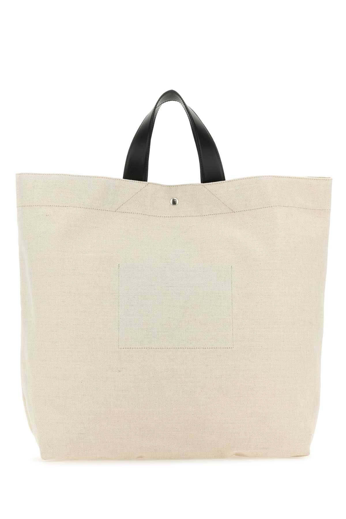 JIL SANDER Jil Sander Women Sand Canvas Flat Shopping Bag