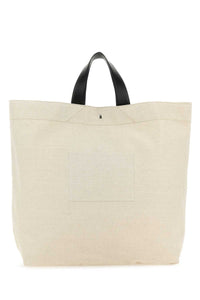JIL SANDER Jil Sander Women Sand Canvas Flat Shopping Bag