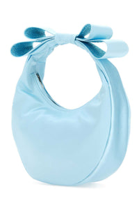 MACH&MACH Mach&Mach Women Pastel Light-Blue Satin Small Cadeau Handbag