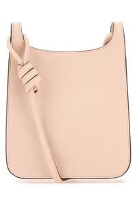 MCM Mcm Women Pastel Pink Leather Mini Himmel Hobo Crossbody Bag