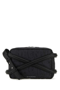 ALEXANDER MCQUEEN Alexander Mcqueen Men Black Nylon Harness Crossbody Bag