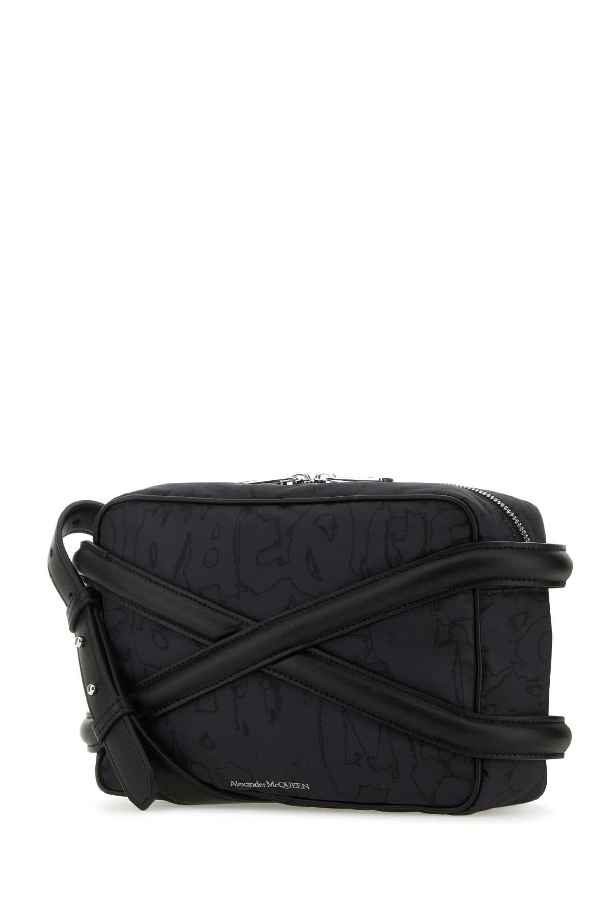 ALEXANDER MCQUEEN Alexander Mcqueen Men Black Nylon Harness Crossbody Bag