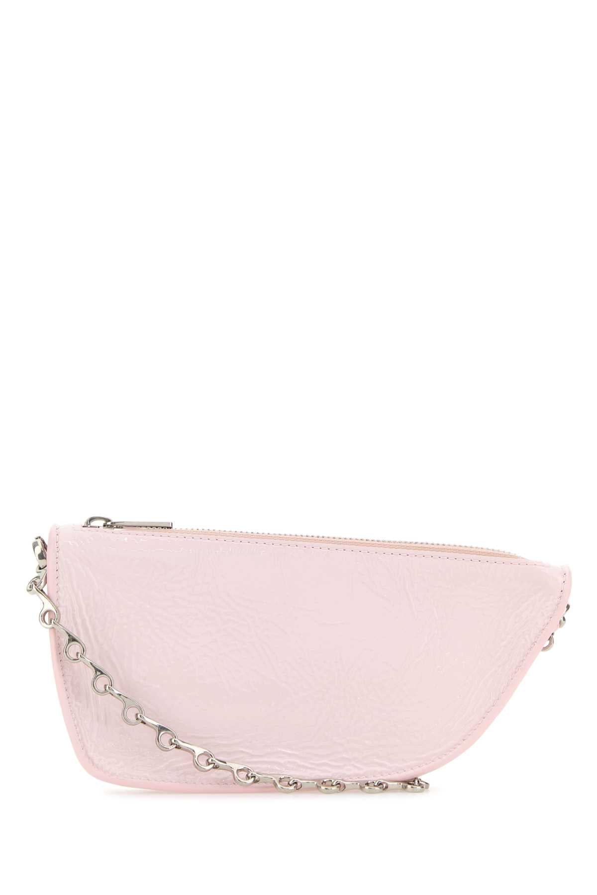 BURBERRY Burberry Women Pastel Pink Leather Micro Shield Shoulder Bag