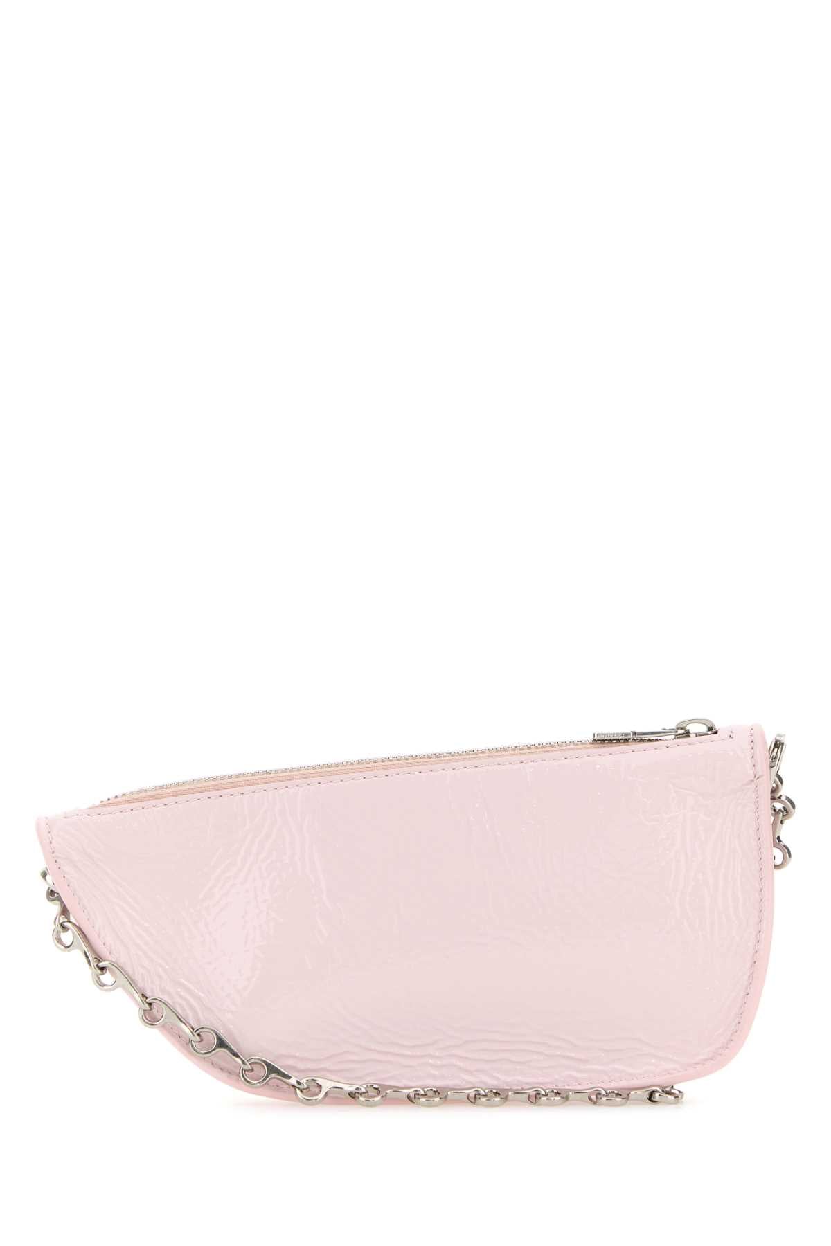 BURBERRY Burberry Women Pastel Pink Leather Micro Shield Shoulder Bag