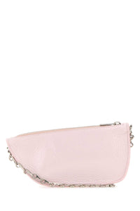 BURBERRY Burberry Women Pastel Pink Leather Micro Shield Shoulder Bag