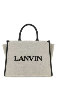 LANVIN Lanvin Women Two-Tone Canvas Small In & Out Shopping Bag