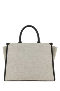 LANVIN Lanvin Women Two-Tone Canvas Small In & Out Shopping Bag
