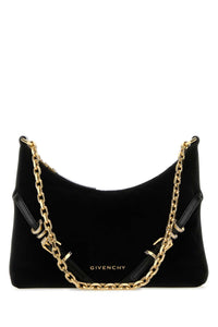 GIVENCHY Givenchy Women Black Velvet Voyou Party Shoulder Bag