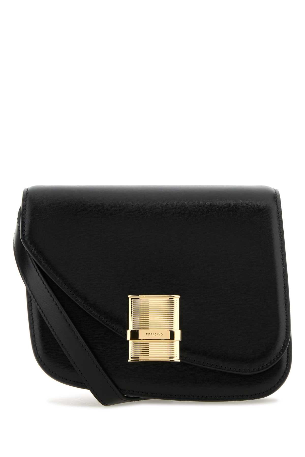 SALVATORE FERRAGAMO Salvatore Ferragamo Women Black Leather Crossbody Bag