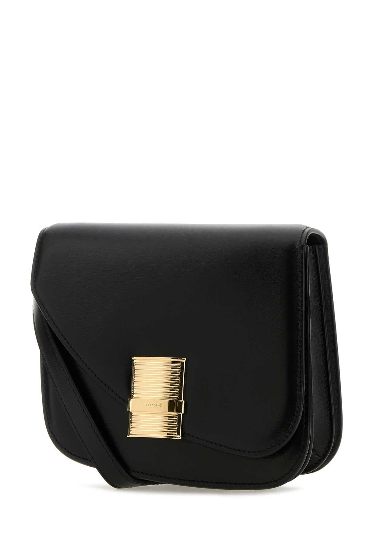 SALVATORE FERRAGAMO Salvatore Ferragamo Women Black Leather Crossbody Bag