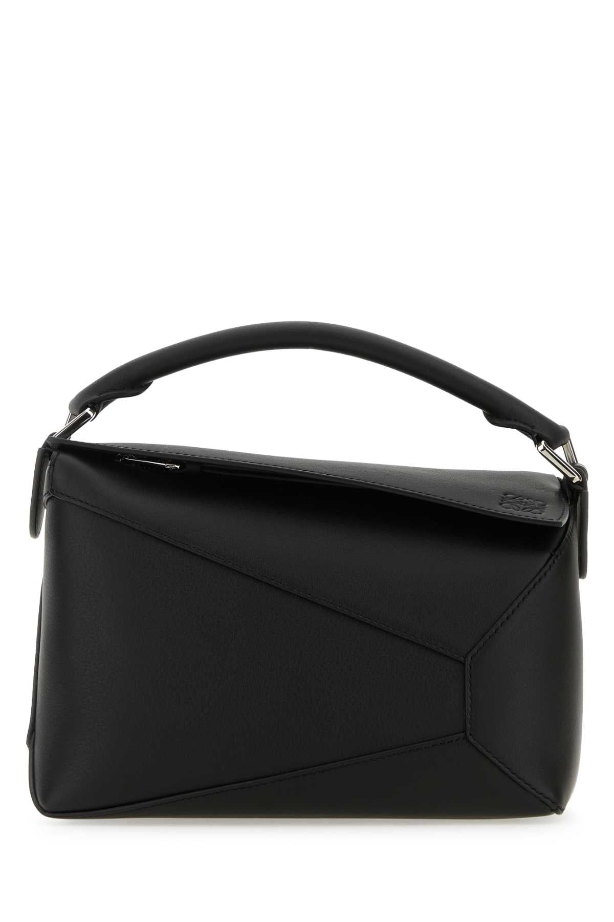 Loewe Women Black Leather Small Puzzle Handbag