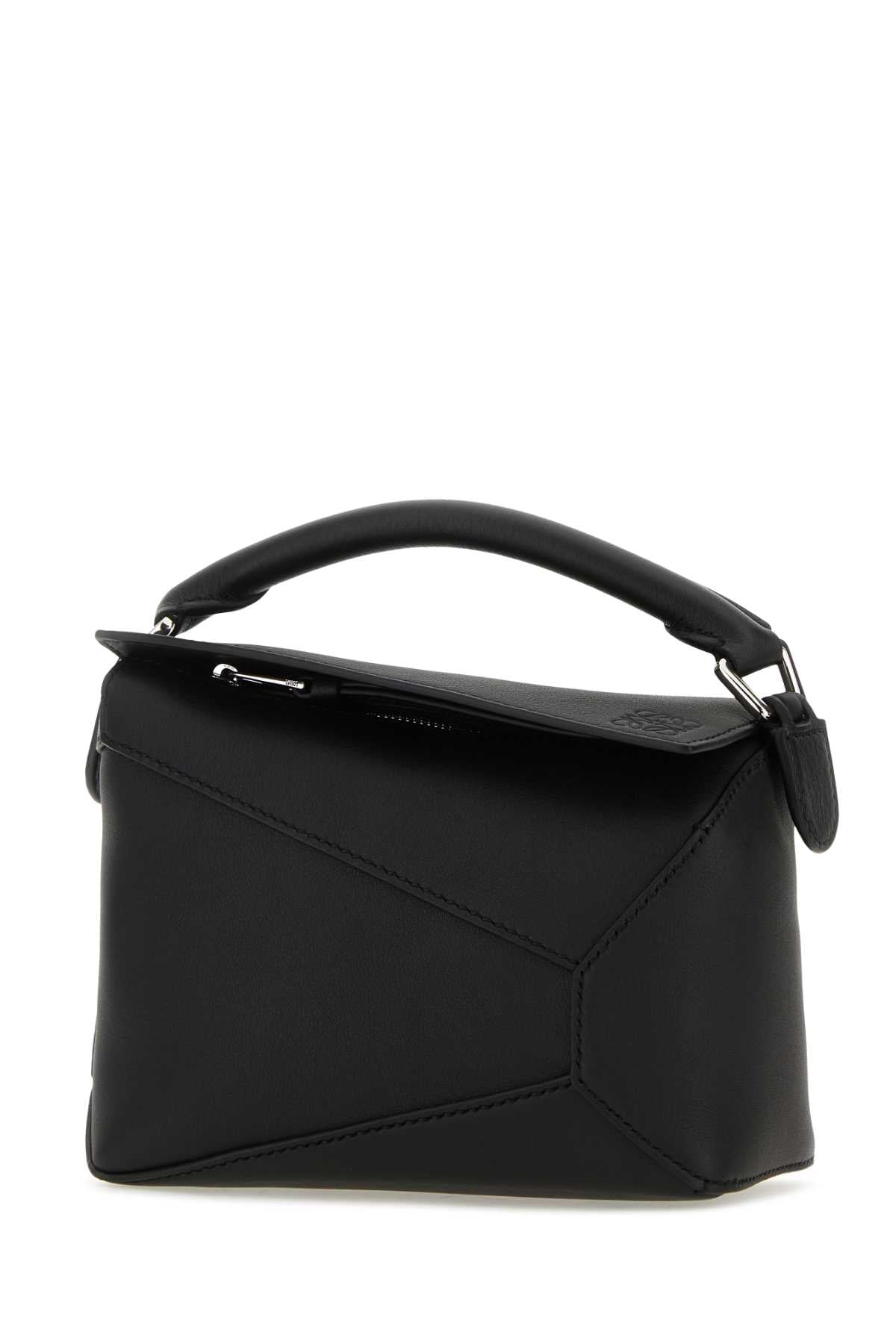 LOEWE Loewe Women Black Leather Mini Puzzle Handbag