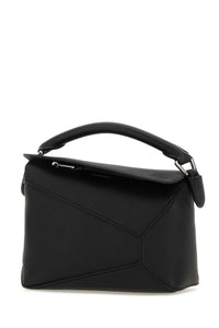 LOEWE Loewe Women Black Leather Mini Puzzle Handbag