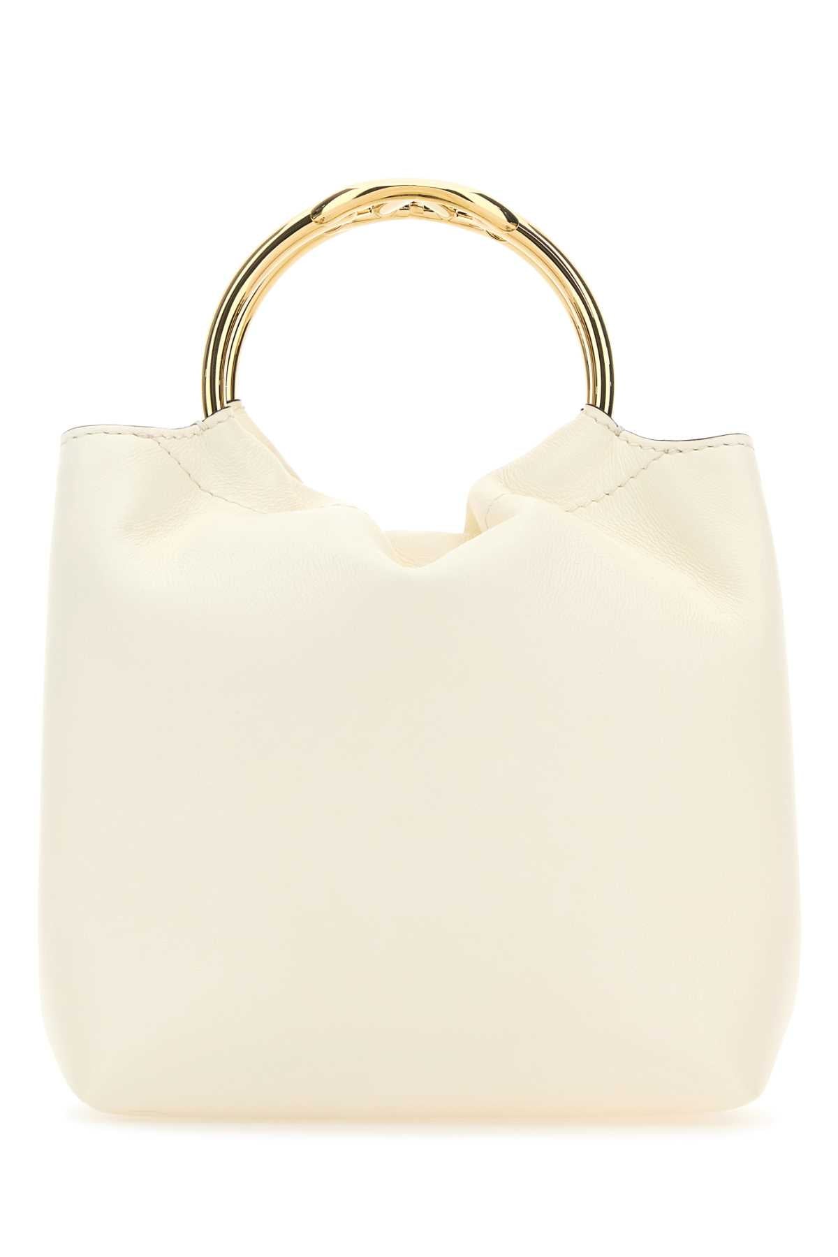 VALENTINO GARAVANI Valentino Garavani Women Ivory Leather Bucket Bag
