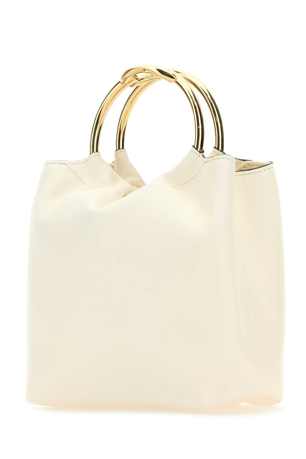 VALENTINO GARAVANI Valentino Garavani Women Ivory Leather Bucket Bag