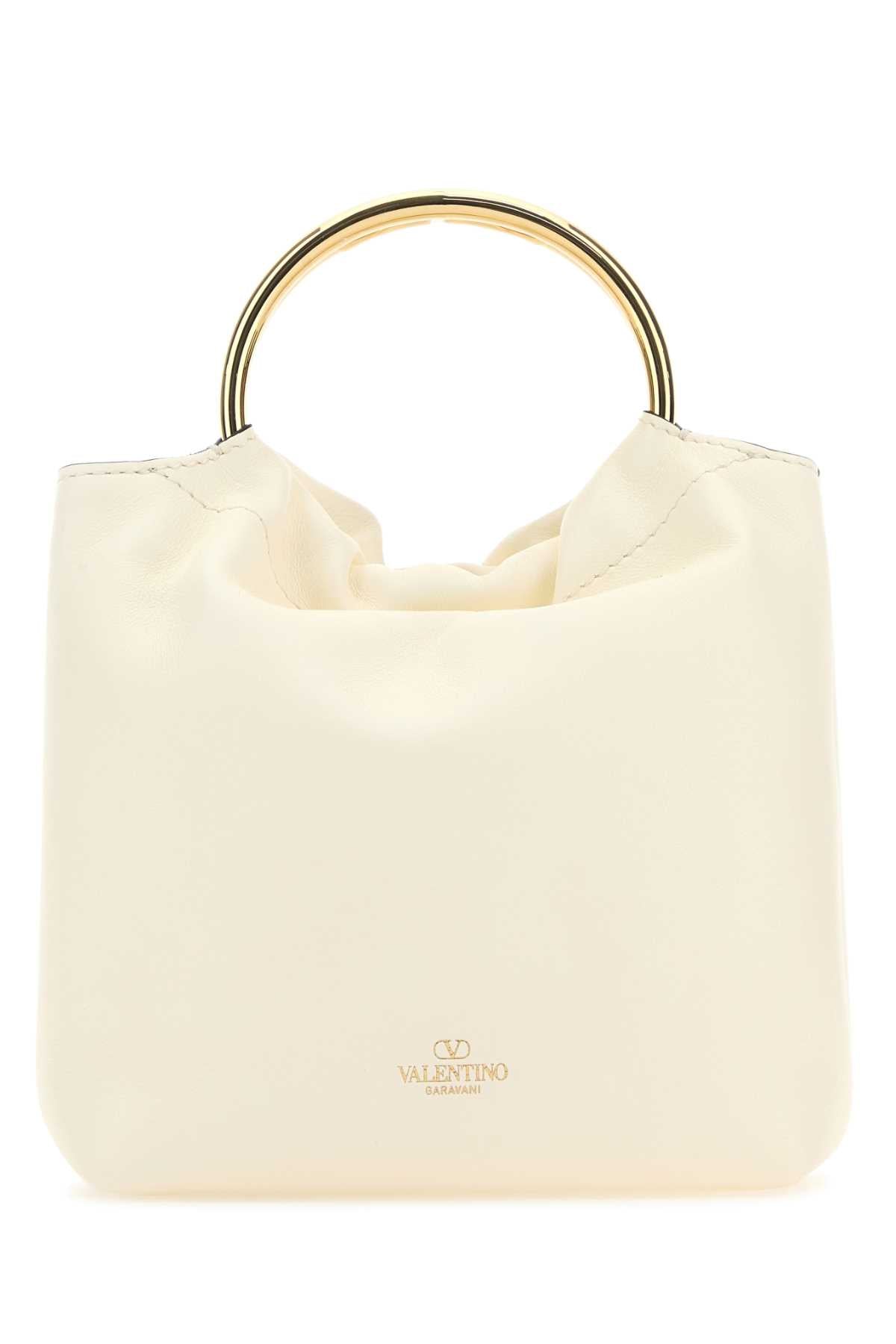 VALENTINO GARAVANI Valentino Garavani Women Ivory Leather Bucket Bag
