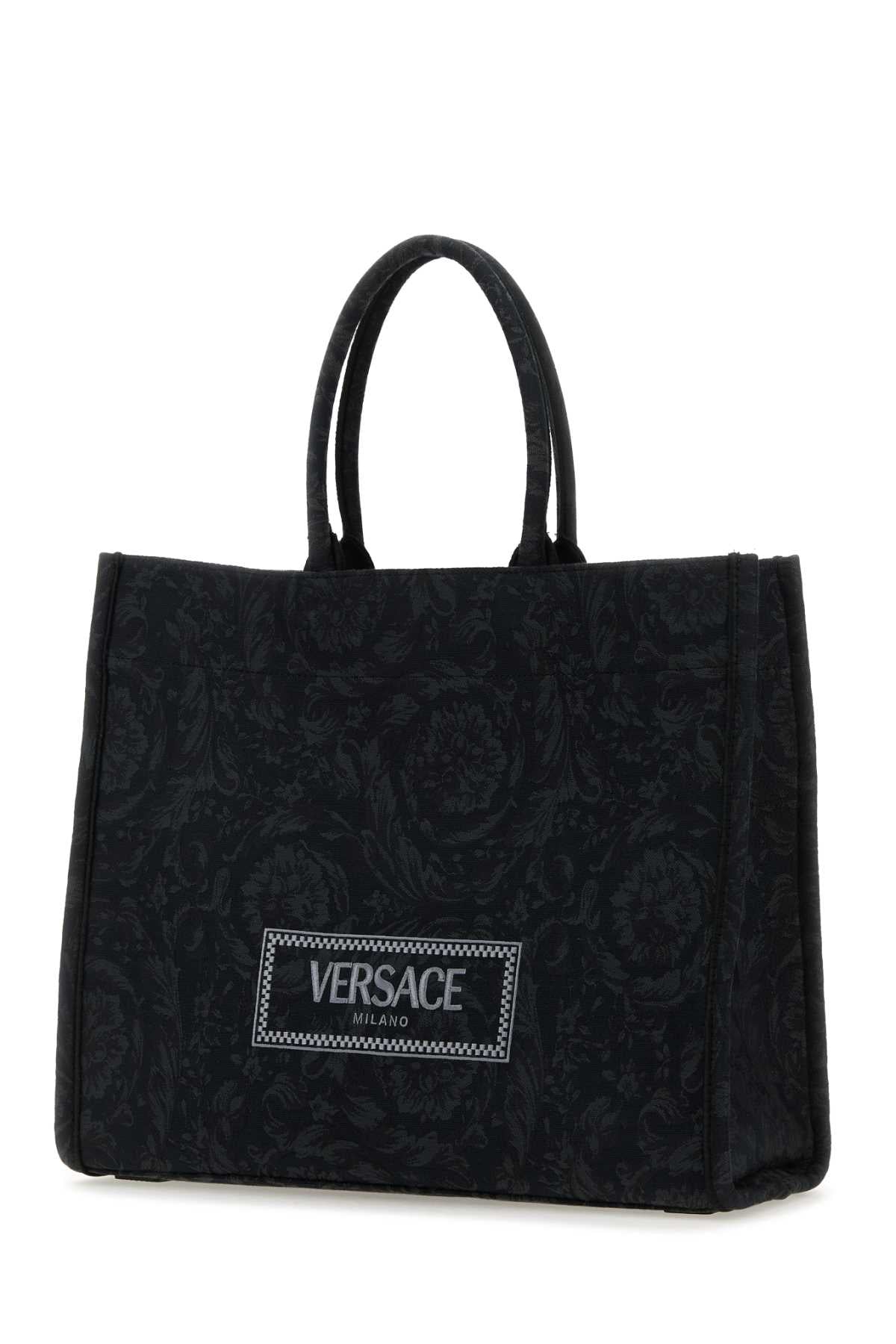 VERSACE Versace Women Embroidered Fabric Big Athena Shopping Bag