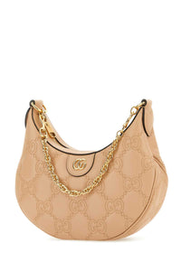 Gucci Women Powder Pink Leather Small Lion Gg Handbag