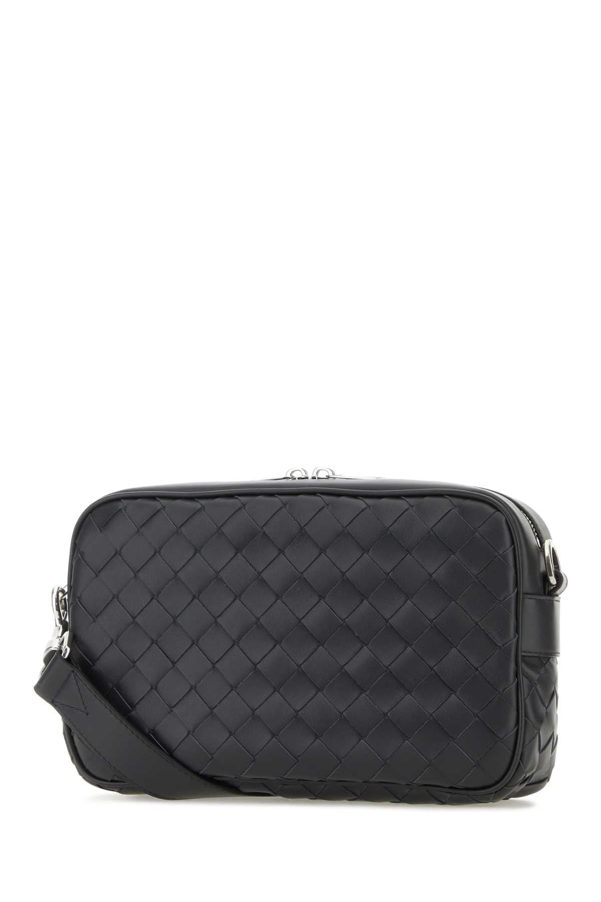 Bottega Veneta Men Slate Leather Crossbody Bag