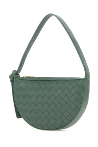 BOTTEGA VENETA Bottega Veneta Women Sage Green Leather Mini Sunrise Shoulder Bag
