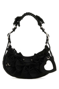 BALENCIAGA Balenciaga Women Black Satin Le Cagole Xs Shoulder Bag