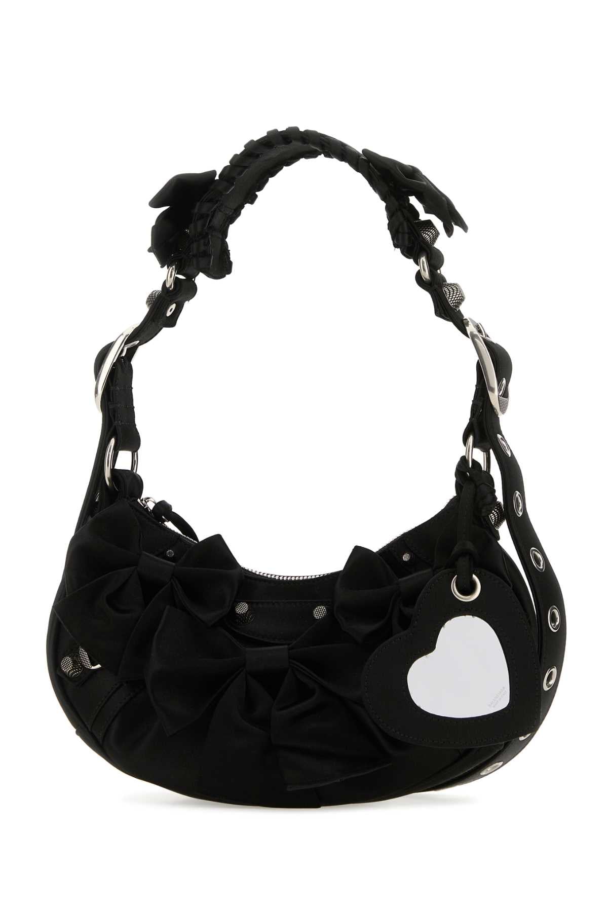 BALENCIAGA Balenciaga Women Black Satin Le Cagole Xs Shoulder Bag