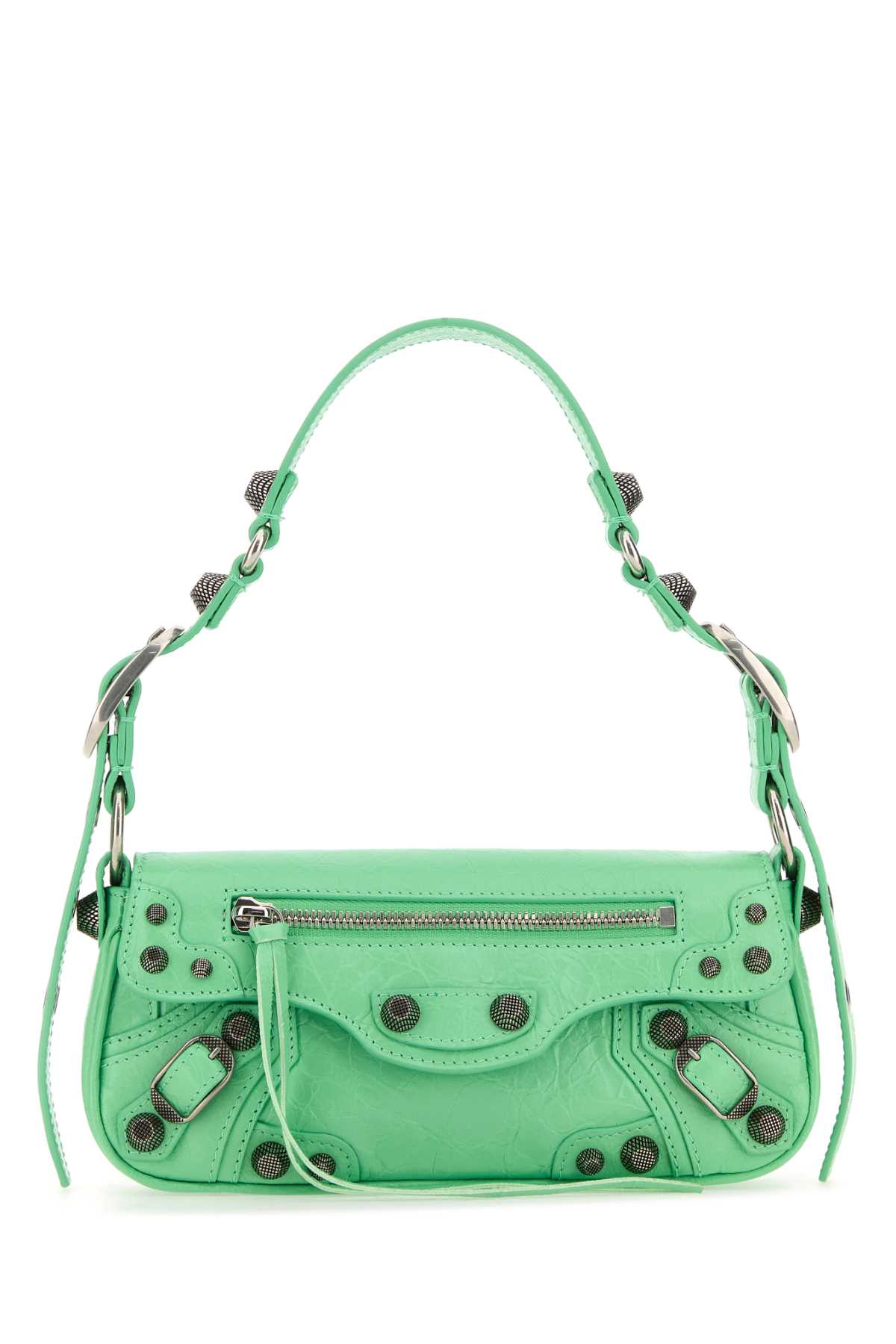 BALENCIAGA Balenciaga Women Light Green Leather Le Cagole Sling Xs Shoulder Bag