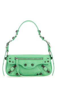BALENCIAGA Balenciaga Women Light Green Leather Le Cagole Sling Xs Shoulder Bag