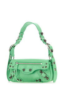 BALENCIAGA Balenciaga Women Light Green Leather Le Cagole Sling Xs Shoulder Bag