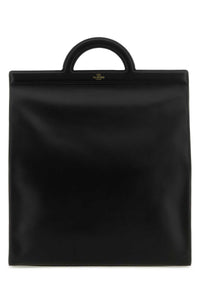 VALENTINO GARAVANI Valentino Garavani Men Black Leather Shopping Bag