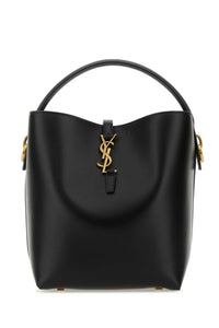 SAINT LAURENT Saint Laurent Women Black Leather Le 37 Bucket Bag