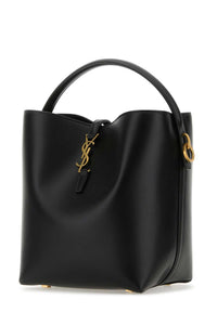 SAINT LAURENT Saint Laurent Women Black Leather Le 37 Bucket Bag