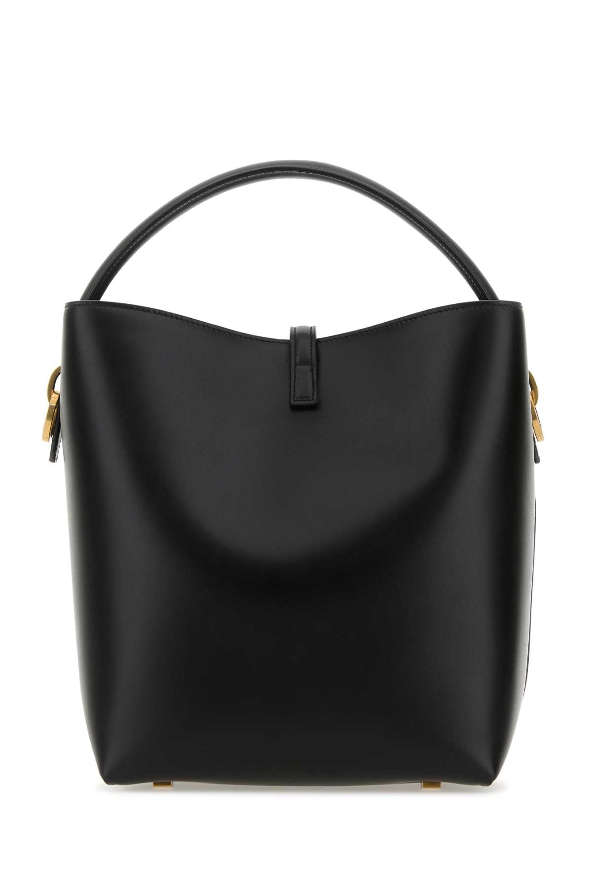 SAINT LAURENT Saint Laurent Women Black Leather Le 37 Bucket Bag