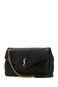SAINT LAURENT Saint Laurent Women Black Leather Big Calypso Shoulder Bag