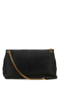 SAINT LAURENT Saint Laurent Women Black Leather Big Calypso Shoulder Bag