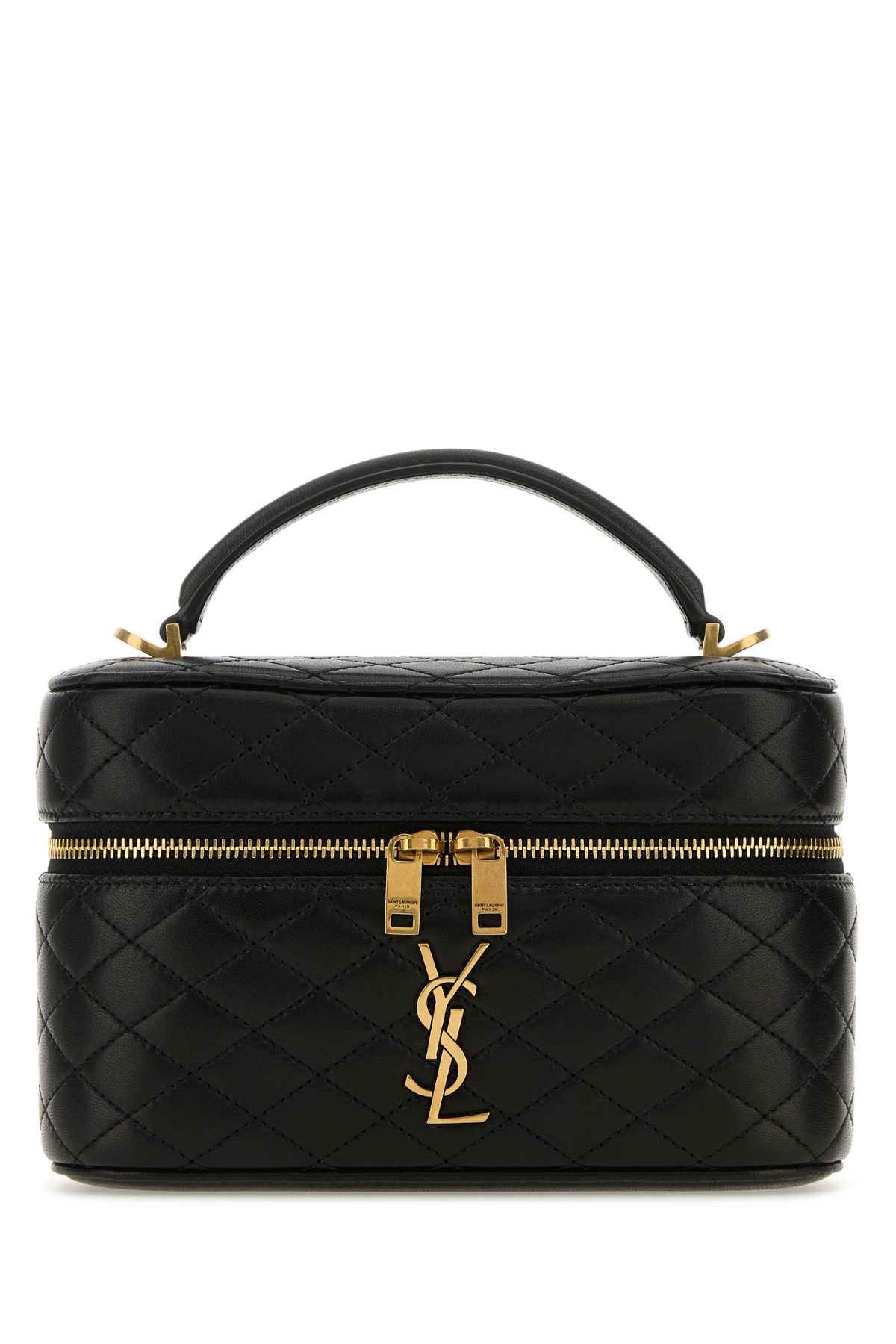 SAINT LAURENT Saint Laurent Women Black Nappa Leather Vanity Gaby Handbag