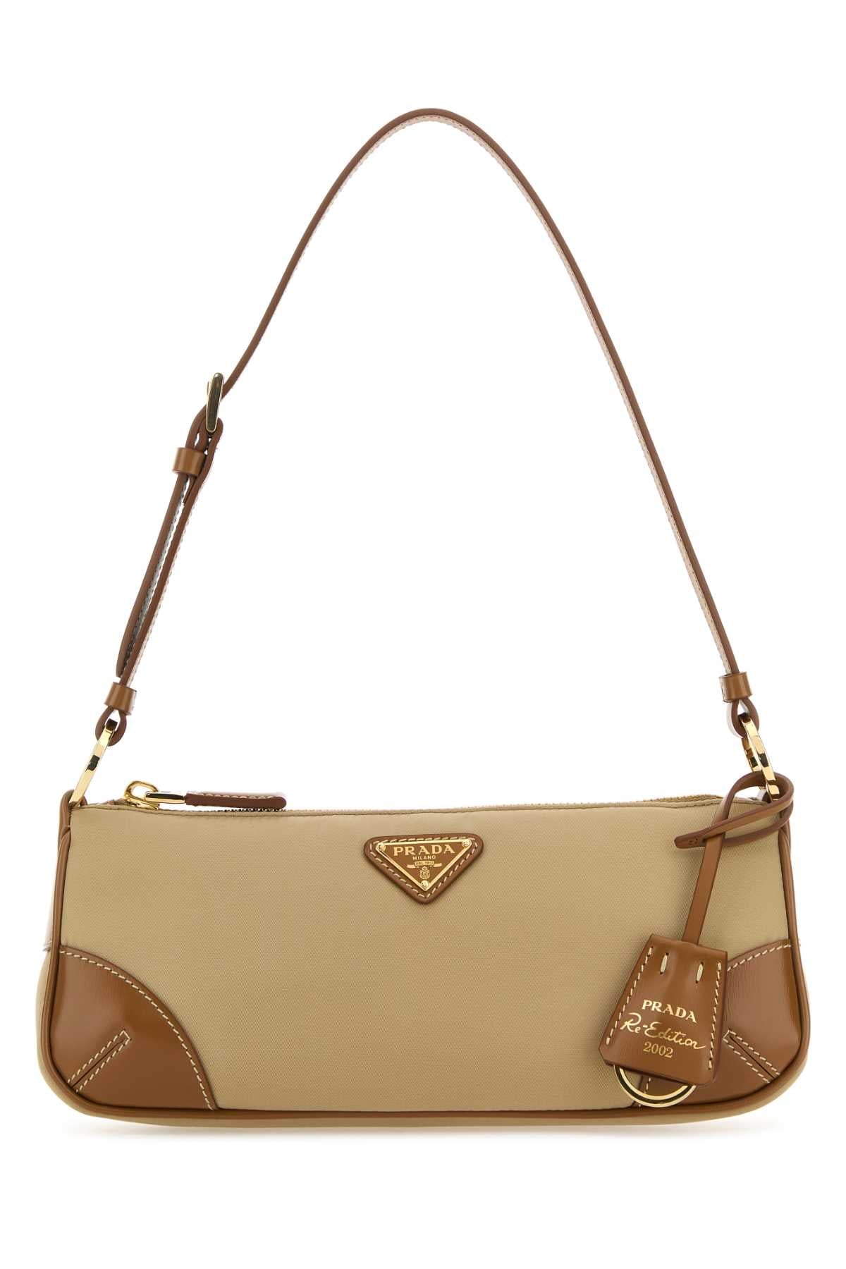 PRADA Prada Women Camel Re-Nylon Re-Edition 2002 Shoulder Bag