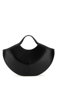 ALEXANDER MCQUEEN Alexander Mcqueen Women Black Leather The Cove Shopping Bag